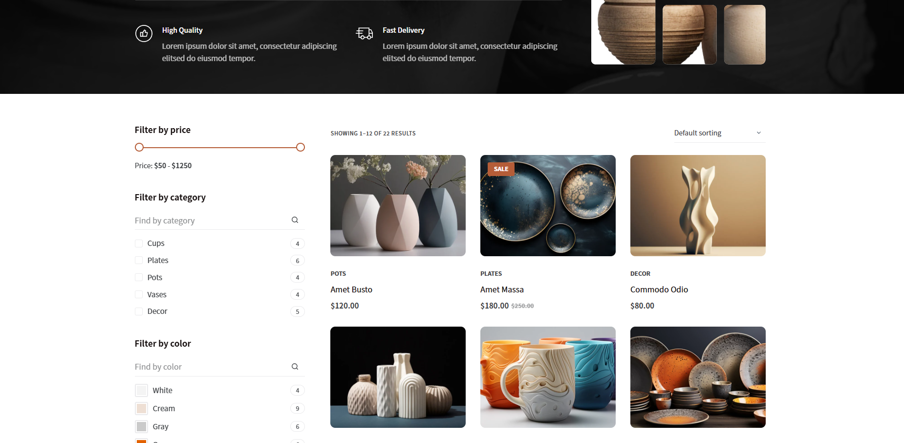 陶瓷艺术品（2c）-齐趣软件——小程序网站APP开发